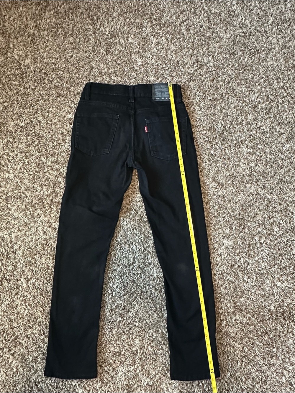 Levi's Black Slim Straight Kids Jeans